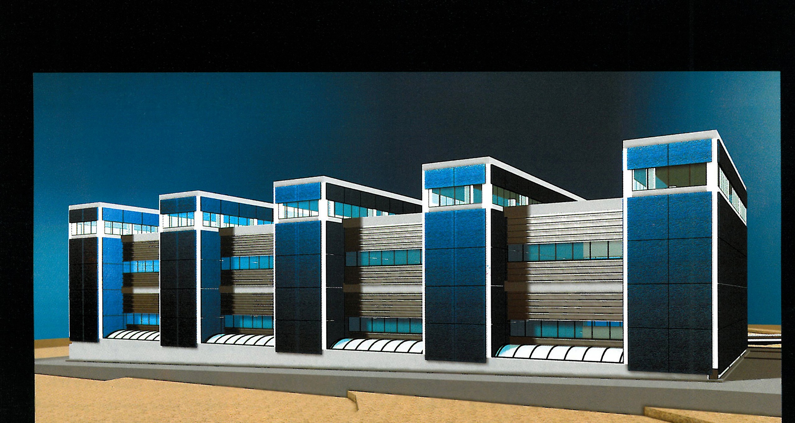 Booshehr Cement Factory Control Building in Bushehr