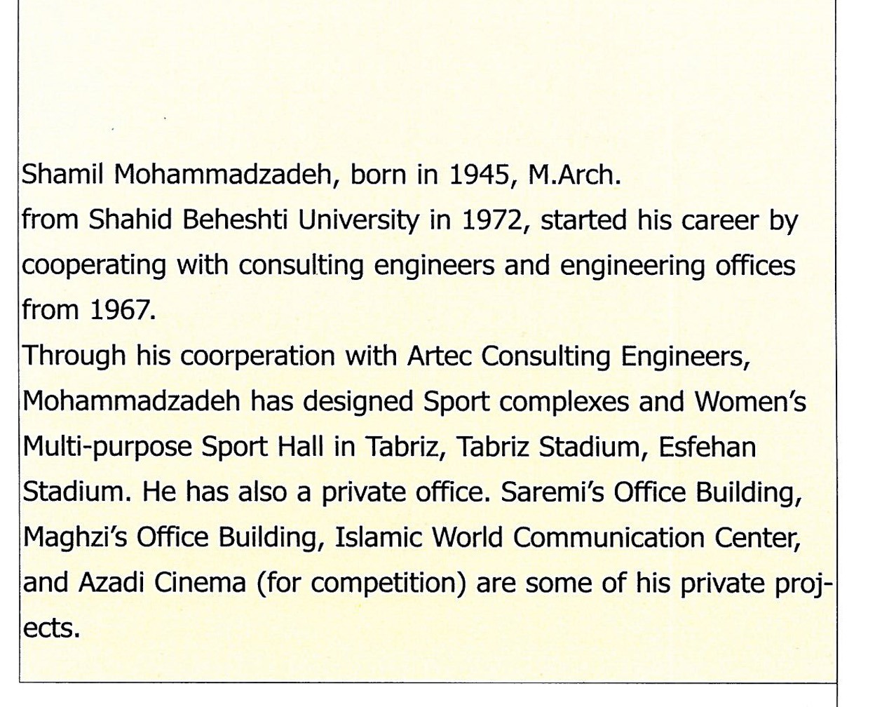 Shamel Mohammadzadeh: Poetic Dimension of Technology