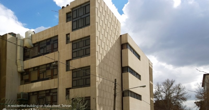 A building on Italia street in Tehran
