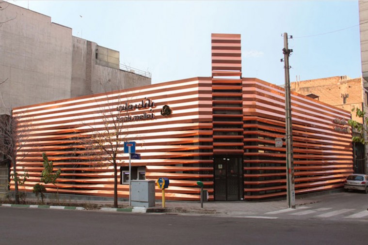 Corporate Facade for Mellat Bank Branches in Tehran