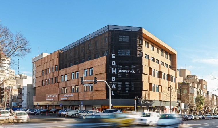 Eghbal Hospital Façade, Tehran