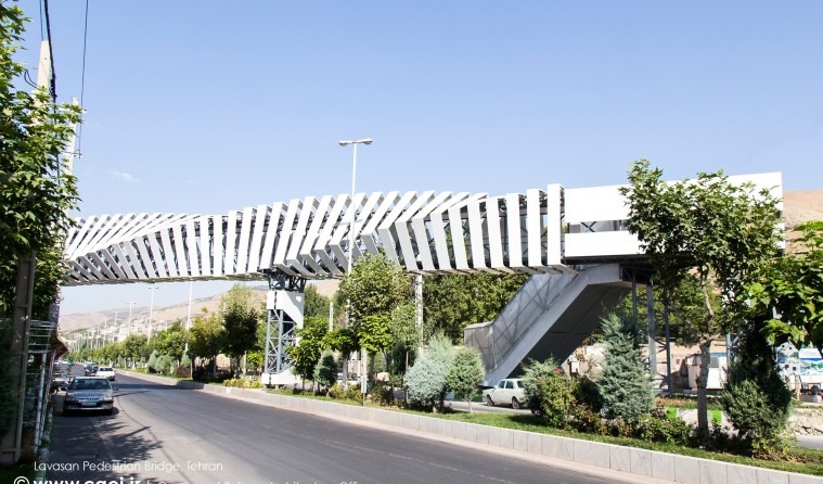 Lavasan Pedestrian Bridge in Tehran