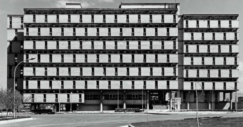 Tractor assembling plant administration building in Tabriz