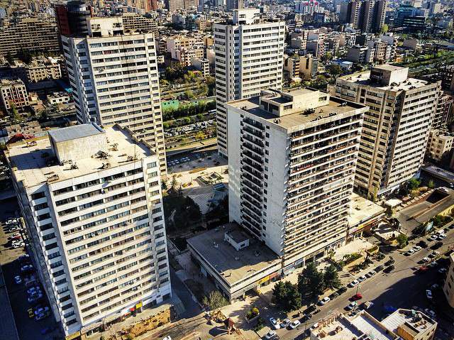 Vanak park residential complex in Tehran